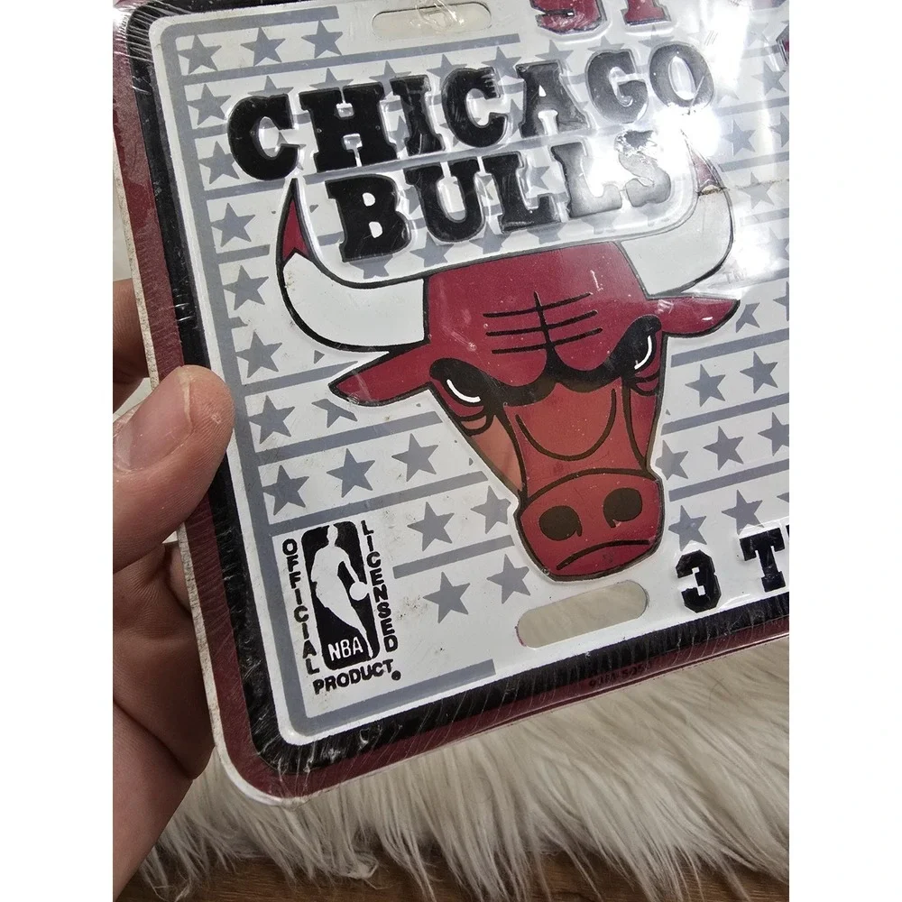 New License Plate Fan Tag Chicago Bulls 1993 World Champions NBA Air Jordan #56